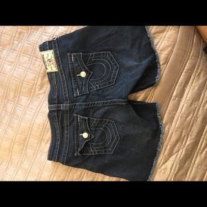 True Religion jean shorts